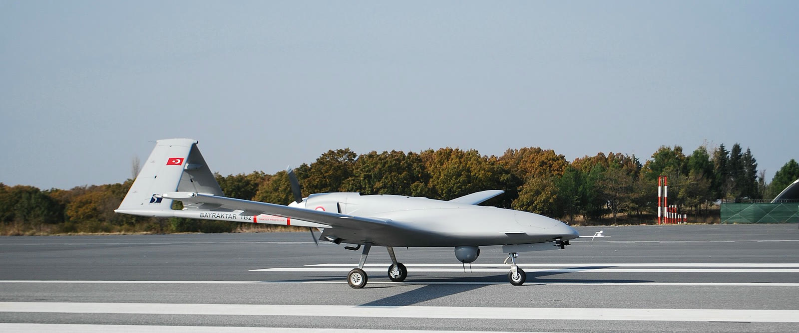 A Bayraktar TB2 on the runway (file)
