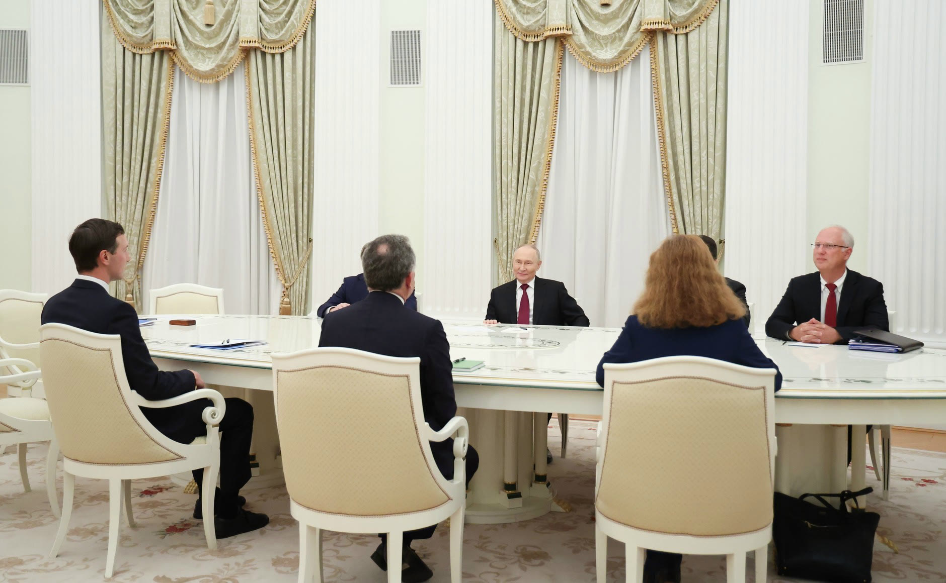 Jared Kushner and Steve Witkoff in Moscow in December 2025